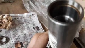 Проверка биения шпинделя новой пиноли 2м112 и обзор запчастей