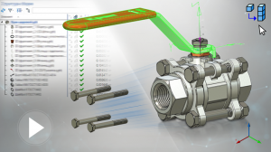 T-FLEX CAD 17 - 3D сборка шарового крана.