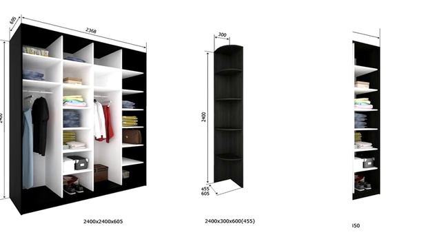 Шкаф купе. Правильные размеры и расчет. смотреть онлайн