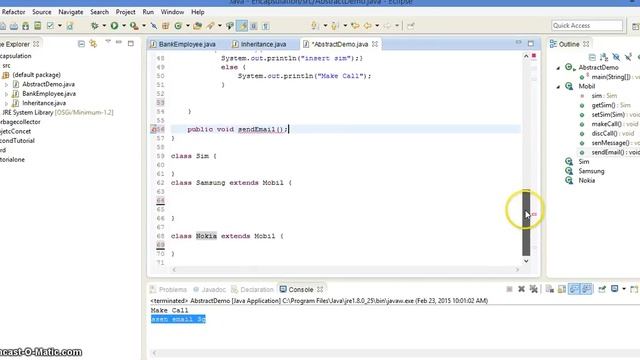 Abstract class and Abstract method - 4 смотреть онлайн