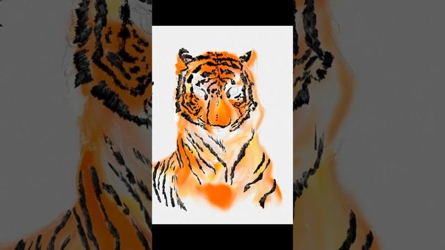 Tiger Timelapse Digital Painting using ArtSet App in Ipad смотреть онлайн