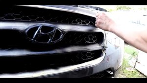 КАК ПОКРАСИТЬ РЕШЕТКУ РАДИАТОРА HYUNDAI SANTA FE II