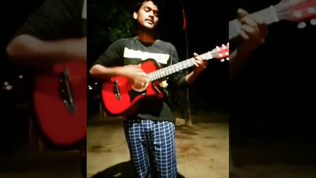 hindi  cover/random street performance ❤️ #streetperformer#guitar #musicperformance #midnight#masti