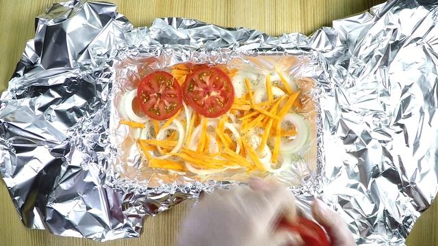 Пеламида запеченная с овощами