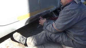 Ремонт порога. Рено меган.
