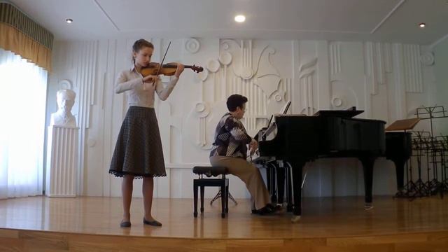 Ш. Берио Концерт 7 1-я часть  Играет Борханова Дарья 13 лет