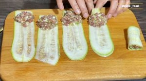 Готовлю так кабачки с фаршем на сковороде. Простой в приготовлении лёгкий и вкусный ужин.