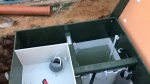 Монтаж станции Топас отвод воды в аэрационное поле на участке