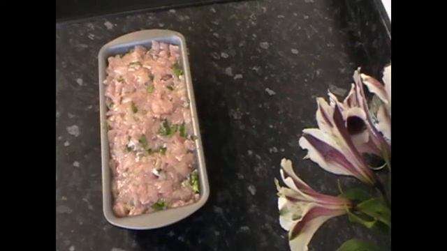 Террин с куриным филе и ветчиной.(Английское блюдо,очень вкусное)!Chicken and ham terrine.