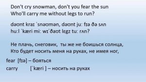 Разбор песни Snowman (Sia).