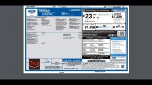 2019 Ford Ranger Fuel Mileage (US Version) Released On Window Sticker