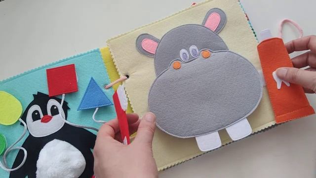 Развивающая мягкая книжка из фетра на заказ. Felt Quiet book 6m+