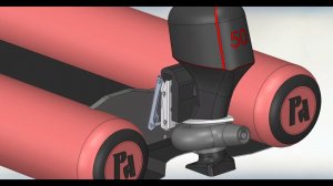 Регулируемый транец с  аварийной откидкой