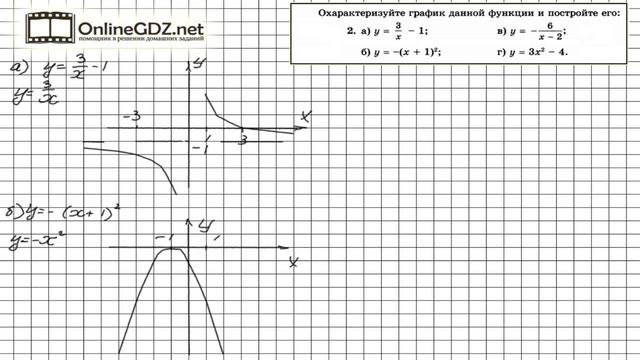 Задание № 2 Итоговое повторение - Алгебра 8 класс (Мордкович) смотреть онлайн