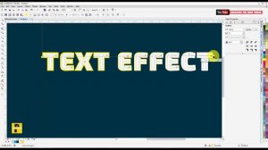 CorelDraw Tutorial - Simple Text Effect for Beginners