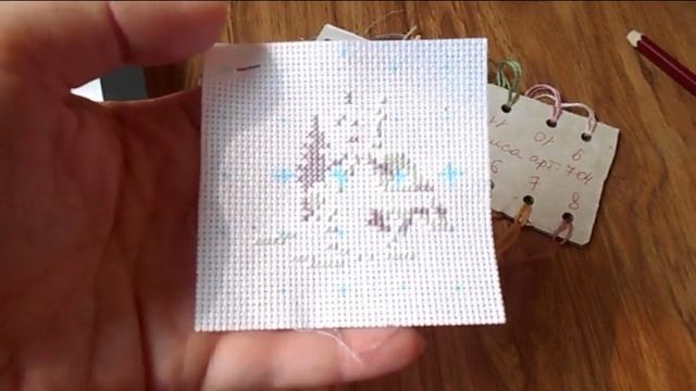 Зимний домик (открытка): Алиса арт. 7-04. Обзор набора и готовая работа смотреть онлайн