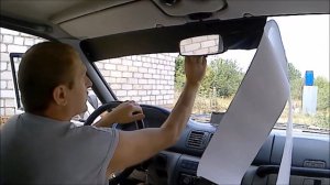 УАЗ ПАТРИОТ тёмная лента на лобовое стекло