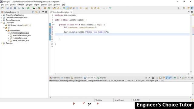 Armstrong Number in Java | Java Programming Language | Java