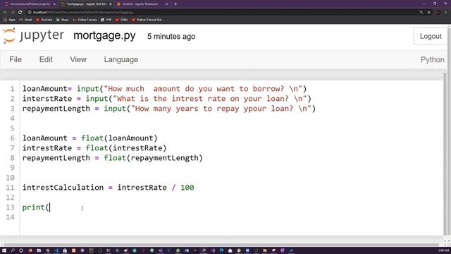 Python Tutorial Projects  Building a Mortgage calculator  OMNI ACADEMY