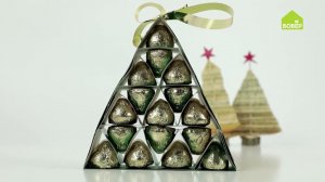 #елочка Как сделать ёлку из конфет. Настольная ёлочка своими руками из бумаги и конфет. ИДЕЯ!