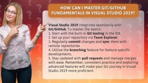 How Can I Master Git/GitHub Fundamentals in Visual Studio 2019?