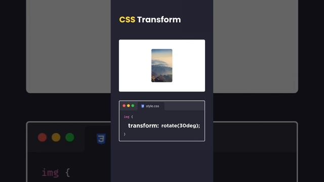 CSS Transform Property Explained With Animation | CSS Transform