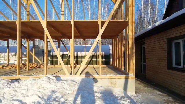 Каркасная теплица своими руками 16м.×6м×5м. смотреть онлайн