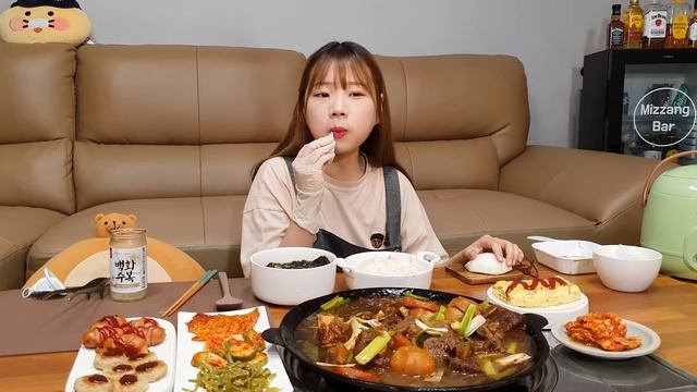 ?Self생일상특집! 소갈비찜+9첩반상? 생일엔 한식집밥,미역국이 쵝오 ? 혼술 한식 집밥 GALBIJJIM MUKBANG ASMR EATINGSHOW REALSOUND 요리 먹