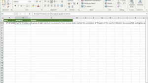 How to show all text in an Excel cell