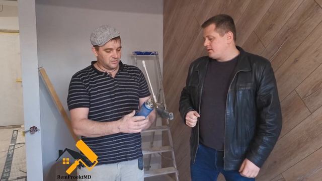 Укладка ламината на стену от RemProektMD. Laminat Pe Perete.