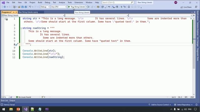 The Clean Way To Write Strings In .NET7 | Raw String Literals |  .NET7 & C#11 New Features |