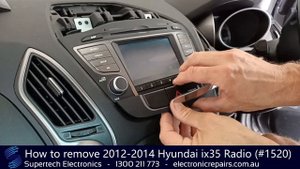 How to remove a 2012-2014 Hyundai ix35 Radio (#1520)