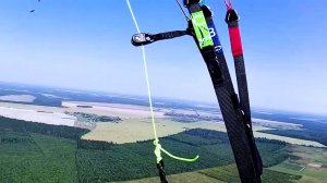 Самый продолжительный заход на точность посадки на параплане. Совмещаем полезное с приятным ;-)