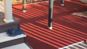 Резиновое покрытие для двора частного дома