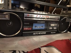 Винтажный  Panasonic Ambience- Кассетный Бумбокс RX-FM45 японского производства-80-Х