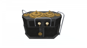 3D модель. Fictional  boat steam engine A.