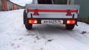 Задние фонари от УАЗа(нового образца) на прицеп.