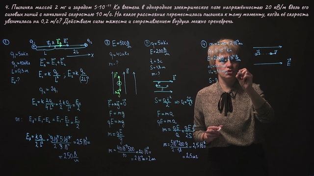 Физика 10 класс. Напряженность электростатического поля. Занятие 41