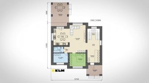 Двухэтажный дом с двумя мастер спальнями. Проект дома в стиле Райта площадью 200 кв.м