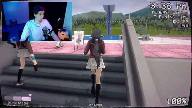 YANDERE SIMULATOR 1980 устранение Рицуки Чиканари шестой соперницы