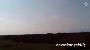 Ağdamda Ermənistan helikopterinin vurulma anı