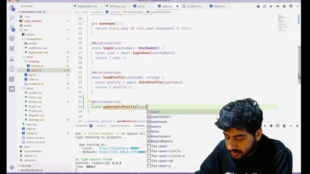 Realworld app - VueJS and Typescript - Part 6 : User Settings Page