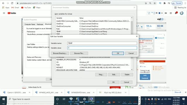 Can't create outpul file can't create output file canon can not open output file cannot open output
