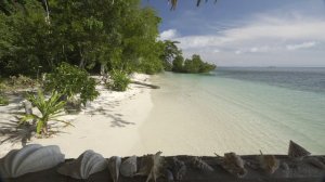 4K HDR Tropical Beach View - Relaxing Ocean Wave Sounds - Balcony Vista - Ultra