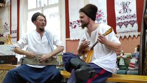 Старина Сибирская. «Народные инструменты». Гусли и балалайка.