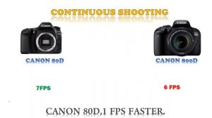 Canon 80D vs Canon 800D (Rebel T7i) (STRAIGHT TO THE POINT)