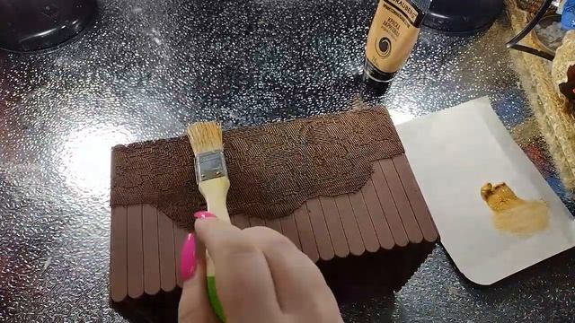 DIY. Идея украшения декора шкатулкой из палочек от мороженного своими руками! смотреть онлайн