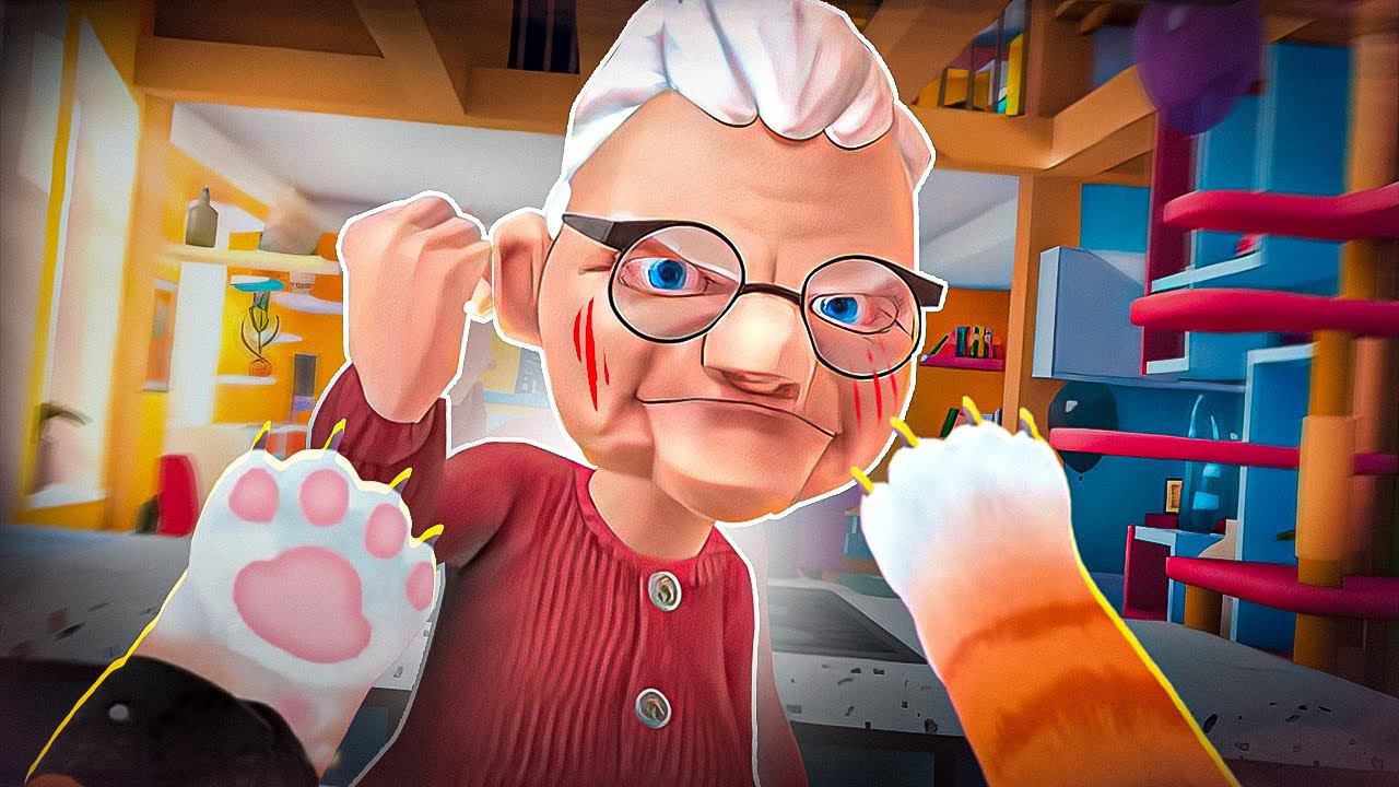 КОТ НАДОЕДАЕТ БАБУЛЕ В I Am Cat VR смотреть онлайн