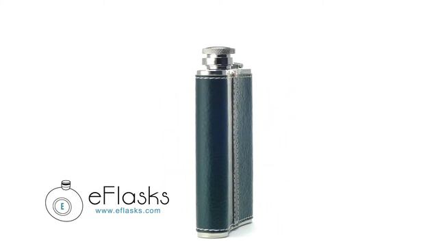 Visol VF1282 "Nature" 6oz Dark Green Leather Flask смотреть онлайн