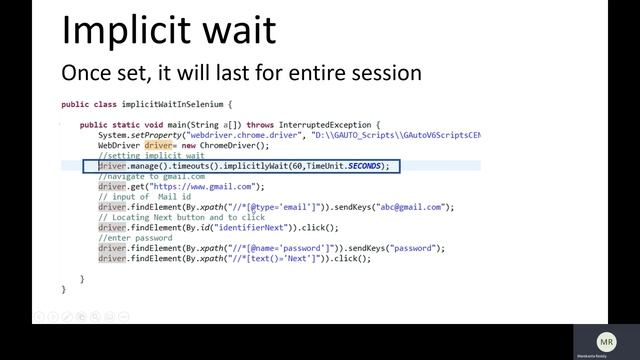 implicit wait in selenium webdriver